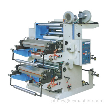 Máquina de impressão flexográfica de duas cores
